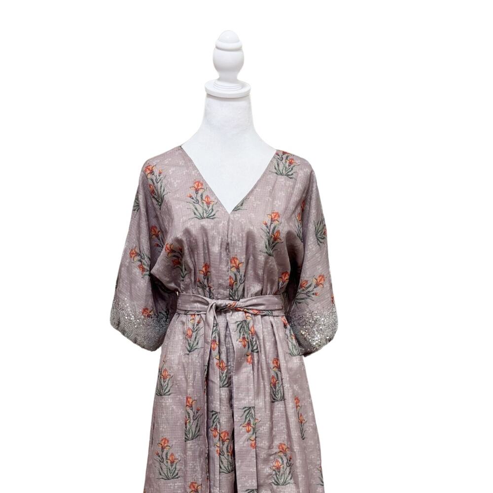 Sachin & Babi Isolde Belted Maxi Dress 2 Purple NEW - Picture 4 of 8